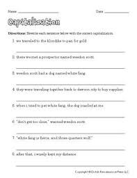 Two Printable Capitalization Worksheets Pdf Format Answer Key Included In The First Capitalization Worksheets Grammar Worksheets Kids Worksheets Printables