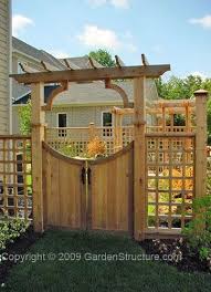 We've grown lighter plants like sweet peas, to large squash vines. Structures For The Garden Garden Arbors Garden Trellises And Woodwork Fence Gate Design Garden Gates And Fencing Garden Gates