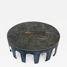 Go check out bricker and beam on instagram they make some really. Pia Manu Pia Manu Belgian Round Coffee Table Of Slate Pyrite And Iron