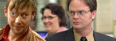 Felt this was a missed opportunity to have Jimmi Simpson play a similar  role as Dwight's demented cousin