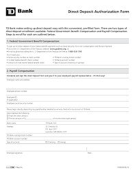 Right at the bottom of the cheque! Free Td Bank Direct Deposit Authorization Form Pdf Eforms