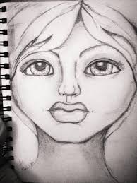 My first and second attempt at drawing a face.