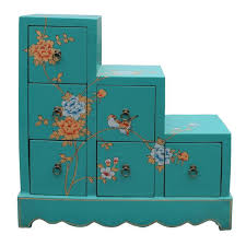 The storage of food and the carrying of firewood. Oriental Turquoise Aqua Color Small Step Tansu Cabinet Cs5011s From Golden Lotus Antiques Of San Mateo Ca Attic