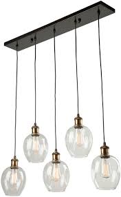 Artcraft Ac10735vb Clearwater Contemporary Vintage Brass Multi Hanging Light Art Ac10735vb