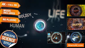 More than 800,000 products make your work easier. Videohive Biology Opener Free After Effects Templates After Effects Intro Template Shareae