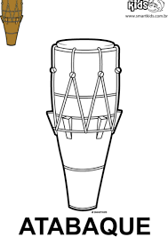 Desenhos para colorir e pintar. Instrumentos Musicais Brasileiros Trabalhos Escolares Smartkids