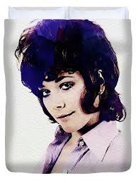 Linda Thorson, Vintage Actress Bath Towel by Esoterica Art Agency