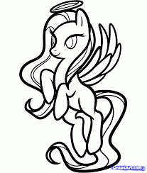 How To Draw An Angel Pony My Little Pony Step By Step Concept Art Fantasy Free Online Drawing Tutorial My Little Pony Coloring Online Drawing Pony Drawing
