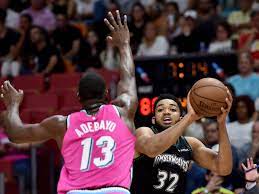 The most exciting nba stream games are avaliable for free at nbafullmatch.com in hd. Miami Heat Have No Answers For Karl Anthony Towns In 113 104 Loss To Minnesota Timberwolves Hot Hot Hoops