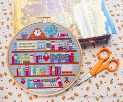 Le coeur à l'ouvrage book by marie suarez. Book Lover S Shelf Bookshelf Cross Stitch Pattern Pdf Etsy In 2021 Cross Stitch Patterns Cross Stitch Books Cross Stitch