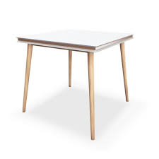 This table seats 8 people. 31 5 Blythe Square Dining Table White Natural Jamesdar Target