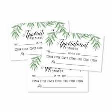 Or try a sample reminder. 50 Greenery Eucalyptus Appointment Reminder Cards Next Apt With Medical Ebay