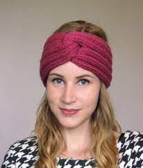Whip up cute headband knitting patterns with just one ball of berroco coco! Francine Headband By Amelie Project Knitting Hats Kollabora Knit Headband Pattern Knitted Headband Knit Turban Headband