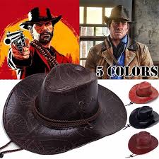 Mawili 🔗 hiatus time‏ @mxrblesoda2 9 нояб. Men S Hat Leather Western Cowboy Hats Women And Men Chapeu Cowboy Cosplay Red Dead Redemption 2 Panama Hat Rdr2 Arthur Morgan Wish