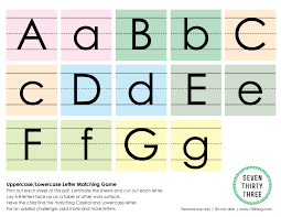 Printable uppercase and lowercase letter worksheets. Upper And Lowercase Letters Printable Letter