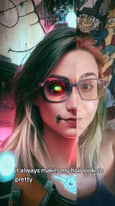 Blonde Hair Girl Acting Like Robot