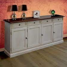 Credenza Madia Buffet In Legno Shabby Chic Bianca Decape E Piano Noce Art 11 Fsn Shabby Chic Shabby Home Decor