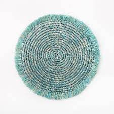 Check out our rattan placemats selection for the very best in unique or custom, handmade pieces from our kitchen & dining shops. Woven Brights Raffia Placemats Set Of 2