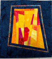 Holiday Gift Abstract Colorful Small Art Quilt Modern Quilted Etsy Fiber Art Wall Hanging Abstract Art Quilt Art Quilts