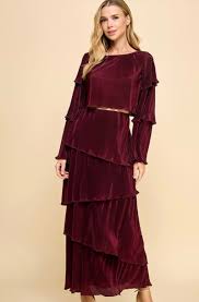 Nikki High Waisted Pleated Skirt