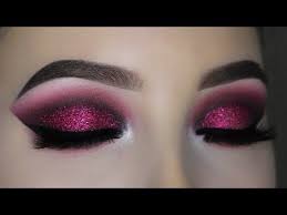 Smokey Red Burgundy Glitter Eye Makeup Tutorial Youtube Glitter Eye Makeup Purple Eye Makeup Eye Makeup Pictures