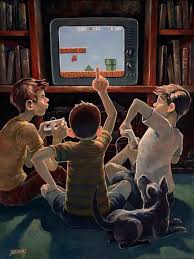Nintendo Video Game Art Game Art Norman Rockwell