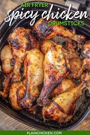 Air Fryer Spicy Chicken Drumsticks Recipe Incredibly Easy To Make In The Air Fryer Drumstick Recipes Chicken Drumstick Recipes Air Fryer Chicken Leg Recipe