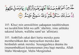Bahkan allah swt secara khusus memerintahkan kepada orang yang menerima zakat untuk mendo'akan muzakki. Tajwid Surat At Taubah Ayat 103 Masrozak Dot Com