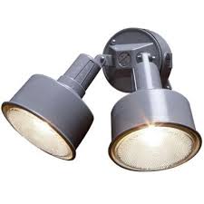 Commercial Electric 4 In Round Architectural 180 Gray Outdoor Flood Light Kit 5876 5b The Home Depot Outdoor Flood Lights Landscape Lighting Kits Led Landscape Lighting