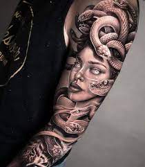 Medusa tattoo meaning and design meet the previous goddess turned beast in greek fo we plan to discuss the importance of the medusa tattoo and the imagery behind the previous goddess turned beast. Medusa Tattoos Meanings Tattoo Designs Artists