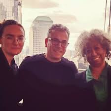 A Manhattan story. Meeting star #minotaur editor Maddie Houpt and  superagent Josh Getzler for lunch yesterday in New York was a bookish dream  come true. Everything seemed festive, including the amazing views