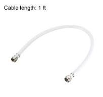 uxcell RG6 Coaxial Cable with F Type Male to F Type Male Connectors 1 ft
