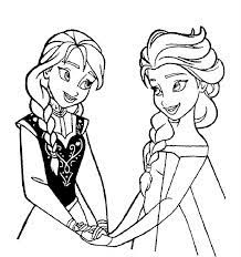 Printesele din regatul de gheata plansa de colorat cu elsa, anna, olaf, kristoff, sven si hans din animatia frozen. Desene Cu Elsa È™i Ana De Colorat PlanÈ™e È™i Imagini De Colorat Cu Elsa È™i Ana