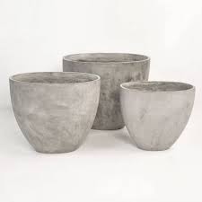 Get the best deals on concrete flower & plant planters. Brooklyn Concrete Planter Oval Outdoor Accessories Teak Warehouse
