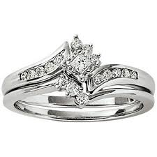 Fingerhut bridal sets / fingerhut sterling silver cz personalized bridal set / a wide variety of wedding bridal set options are available to you, such as shape\pattern, jewelry main material, and inlay technology. Fingerhut 10k White Gold 1 4 Ct Tw Princess Cut Bypass Diamond Bridal Set