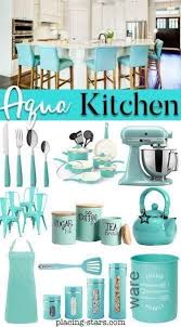 Aqua Cuisine Aqua Cuisine Decor De Cuisine Aqua Ustensiles De Cuisine Aqua Aq En 2020 Cuisine Cyan Themes De Decor De Cuisine Decoration Interieure Cuisine