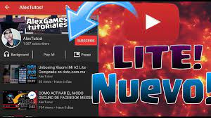 Archivo apk youtube incompatible con android 2.3.6, es requisito android 6.0 o después. Descarga Nuevo Youtube Lite Gratis 10 Megas Youtube