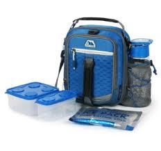 az pro high performance dual compartment lunch pack 8 piece set blue nortram retail