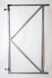 Wer Es Mit Etwas Farbe Nachbehandelt Ist Dann Garantiert Mit Der Ware Zufrieden Tor Rahmen Versch Grossen Feuerverzinkt Geei Gartentor Holztor Gartentur Metall