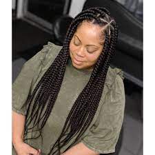 Book Under Knotless Box Braids Box Braids Hairstyles Braided Hairstyles Big Box Braids
