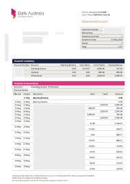 Convert Bank Australia statements to excel.