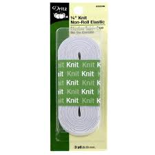 Knit elastic is very comfortable in clothing for babies, kids, and adults. White 1 4 Non Roll Knit Elastic