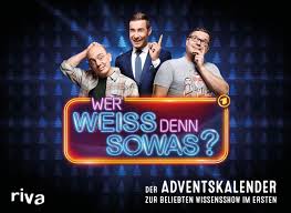 Die art und weise, wie wir fußball spielen, wie wir agieren auf dem platz als team, dem gegner möglicht das leben schwer machen und dann. Wer Weiss Denn Sowas Der Adventskalender Zur Beliebten Wissensshow Im Ersten Morawa At