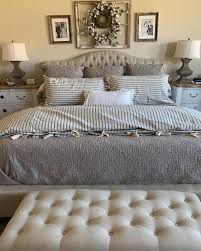 Black And Cream Ticking Bedding Ticking Stripe Bedding Black Pillows Bed Linen Duvet