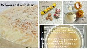 3 biji telur 160gm minyak jagung 130 gm gula perang sedikit garam 1/2 sudu kecil esen. Cuma Guna 3 Bahan Saja Dah Boleh Buat Cheese Cake Yang Gebu Ini Resepinya