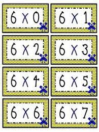 6 Times Table Flash Cards Printable Flash Cards Multiplication Flashcards Flashcards