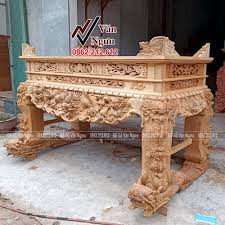 Sập Thờ Tứ Linh Gỗ Gụ ST23 » Đồ Gỗ Văn Ngưu