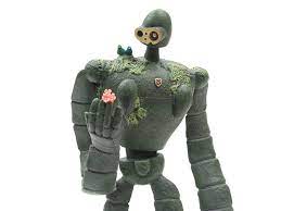 It's all alone except for a few animals that inhabit the garden. Laputa Castle In The Sky Music Box Robot Soldier Statue