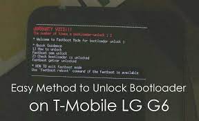 With the use of an unlock code, which you must obtain from your wireless provid. Easy Method To Unlock Bootloader On T Mobile Lg G6 Tmo