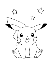 Dibujos De Pikachu Kawaii Para Colorear